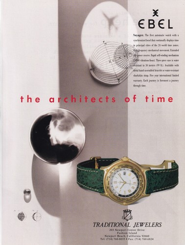 Ebel orologio rivista stampa - ebel,
