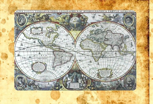 Filo wall art - 1630, geografico