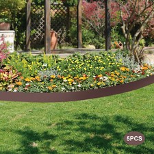 Barriera da giardino in metallo pieghevole 5*4"x39" bordo paesaggio metallo bordo prato acciaio