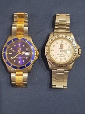 2X Orologio Da Polso BEZEL Marina Militare Italiana Repubbliche Marinare Quartz