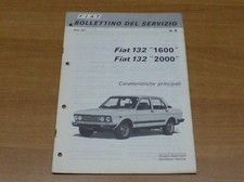 FIAT 132 1600 2000 CARATTERISTICHE PRINCIPALI 1977