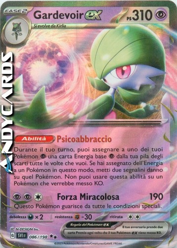 Gardevoir 086 198 rara - ex,