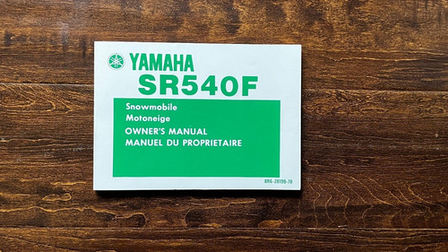 1981 yamaha sr540f - 1981, owner's