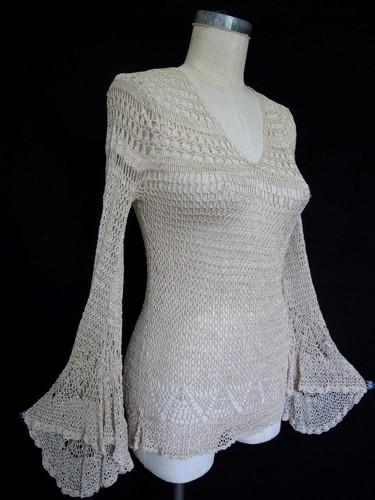 Top vintage trasparente