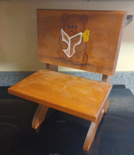 Stencil orso vintage - , legno