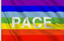 1 Bandiera Della Pace Misura 70 x 100 cm Con Asola Rinforzata per asta 