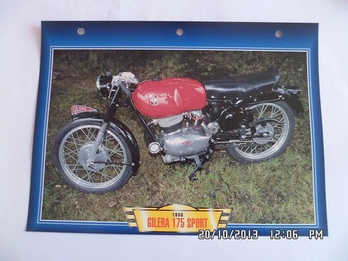 Carte fiche moto - moto, gilera