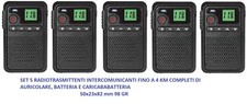 SET 5 RICETRASMITTENTI PMR
