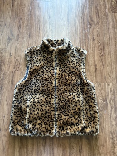 Gilet donna stampa leopardata