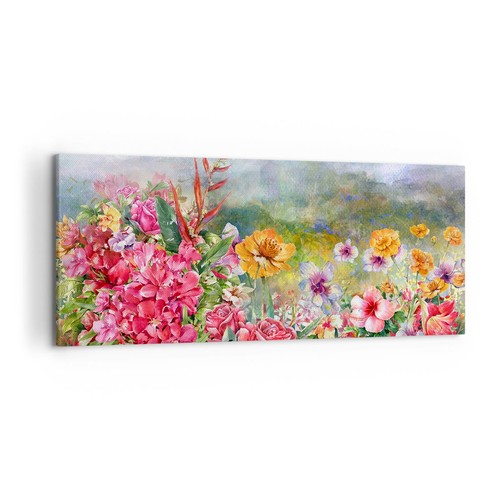 Quadro tela 120x50cm fiore - tela,
