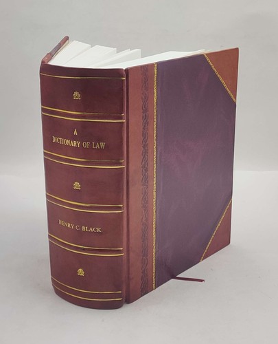 Black law dictionary 1st - law,