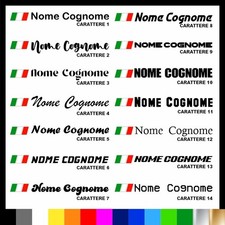 5 PZ ADESIVO NOME BANDIERA