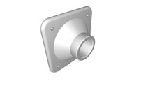 Base montaggio tubo pvc - pvc, 1/2