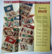 STOCK Trieste brochure cassette Fortuna 1951 brandy whisky grappa liquore rum