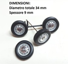 Kit Ruote Originali Alfa Romeo Giulia ti Super del 1963 - Norev scala 1/18