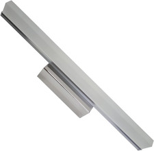 Applique Cromata per Bagno 40 Cm, 10W, Colore Bianco Freddo (6500K), 1000 Lumen