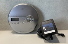 Sony Cd Walkman D-NE241 DiscMan Funzionante Con Alimentatore Argento