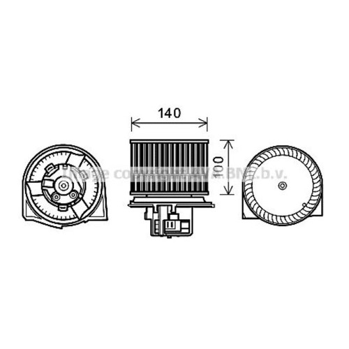 Motore elettrico soffiatore