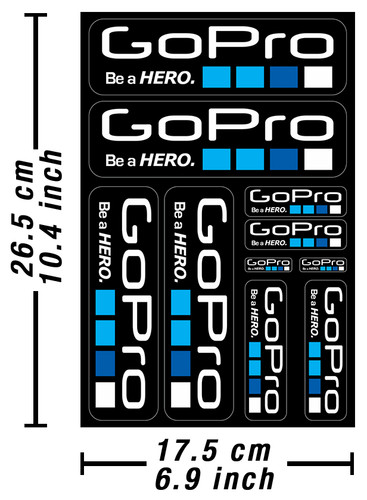 Gopro camera decals stickers - gopro,