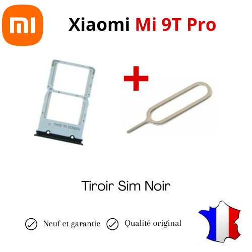 Tiroir sim noir pour xiaomi - tiroir,