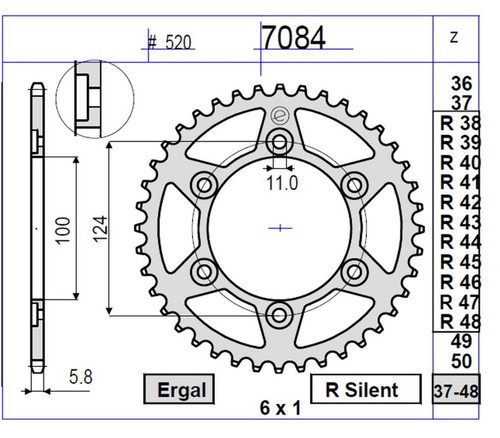 367084r38 corona 38 denti - 367084r38,