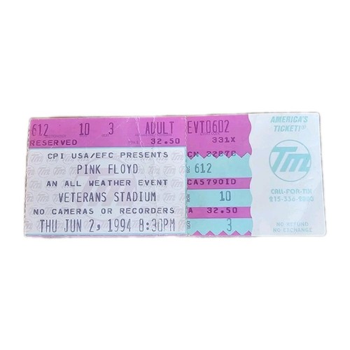Biglietto pink floyd stub - pink,