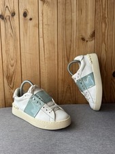 Valentino VLTN Garavani Rockstud scarpe da ginnastica aperte in pelle da donna US 5 EU 35 UK 2