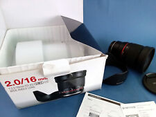 Samyang 16mm F/2.0 ED AS UMC CS Fuji Fujifilm nuovo new neue