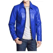 Giacca moto uomo vera pelle di