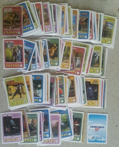 180 cards esselunga eroi - cards,
