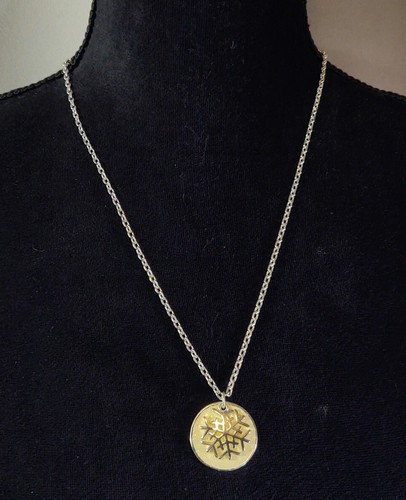 Collana vintage tono argento - collana,