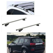 BARRE PORTATUTTO ALLUMINIO PEUGEOT 4007 ANNO 2008 CON RAILS SERRATURE ANTIFURTO