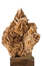 Rosa del deserto - cm 20x15x12 - su base legno - minerale - pietra