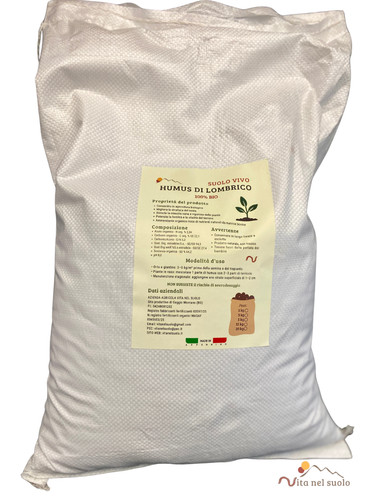 Humus lombrico naturale - lombrico,