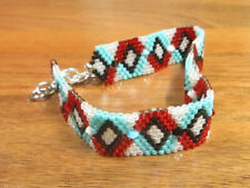 Idea regalo BRACCIALE BRACCIALETTO donna artigianale perline miyuki multicolor