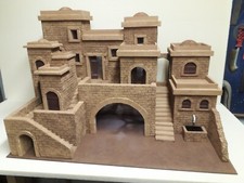 casa - casetta  presepio in polistirene e  legno 