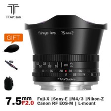 Tartisan 7,5 mm F2.0 MF APS-C obiettivo fisheye per Sony Fuji Canon Nikon Leica Sigma
