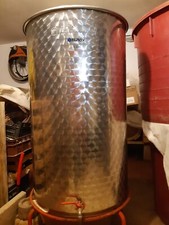 Cisterna per Alimenti di Acciaio inox MINOX, 400 L, con galleggainte, rubinetto