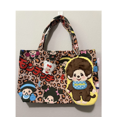 Monchhichi leopard print - monchhichi, tote