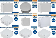 CASSETTA CASSETTE DERIVAZIONE SCATOLA stagna esterno FAEG MISURE VARIE IP44 IP55