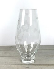 Vaso Di Vetro Chiaro Decorato