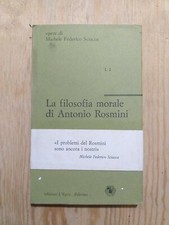 Libro Michele Federico Sciacca La Filosofia Morale Di Antonio Rosmini L'Epos 