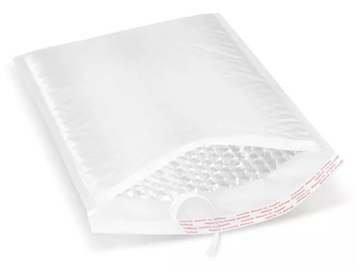 Economy white poly - white, bubble