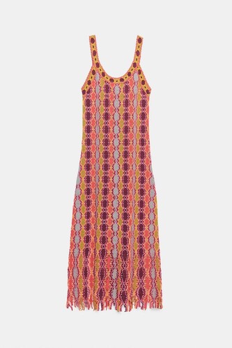Abito lungo zara maglia con - abito,