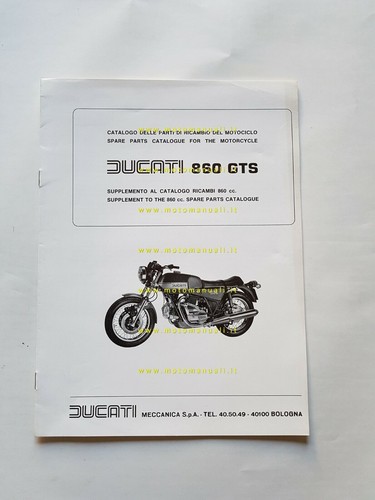 Ducati 860 gts - gts, aggiornamento