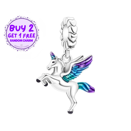 Nuovo ciondolo unicorno - , per