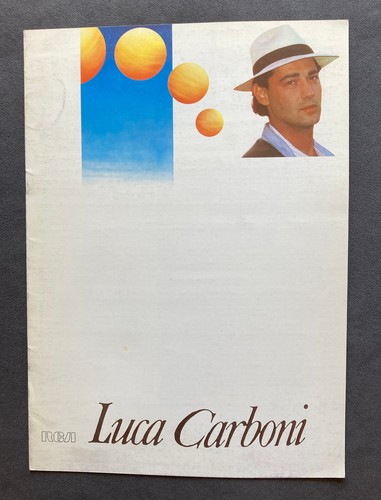 Rara brochure luca carboni rca - brochure,