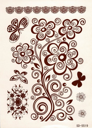 Una volta temporanei tatuaggio - una,