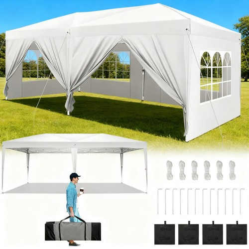 Gazebo pieghevole 3x6m - pieghevole,