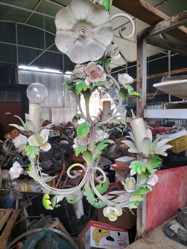Lampadario vintage capodimonte - lampadario,